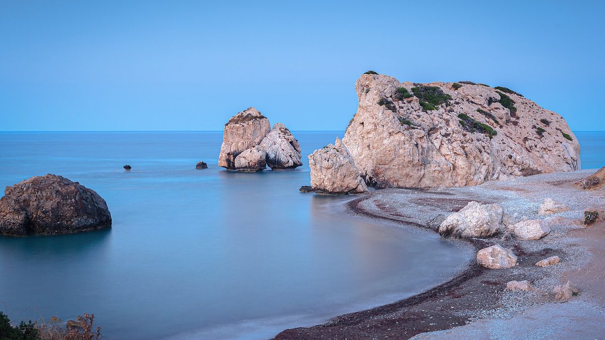 Petra tou Romiou rocks on the coast of Cyprus