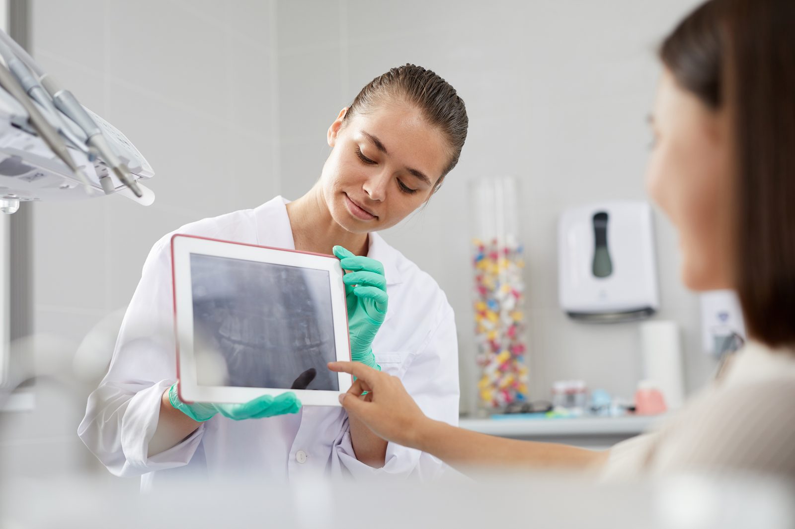 Dentist explaining a treatment plan